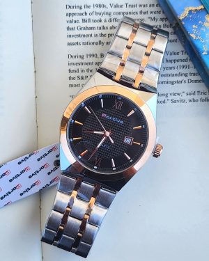 portive chain watch silver/bronze/black