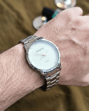 mw0012 positif chain watch silver