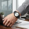 luxury multi color chain strap watch for men – fashion quartz wristwatch with premium metallic link bracelet