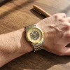 luxury multi color chain strap watch for men – fashion quartz wristwatch with premium metallic link bracelet luxury multi color chain strap watch for men – fashion quartz wristwatch with premium metallic link bracelet