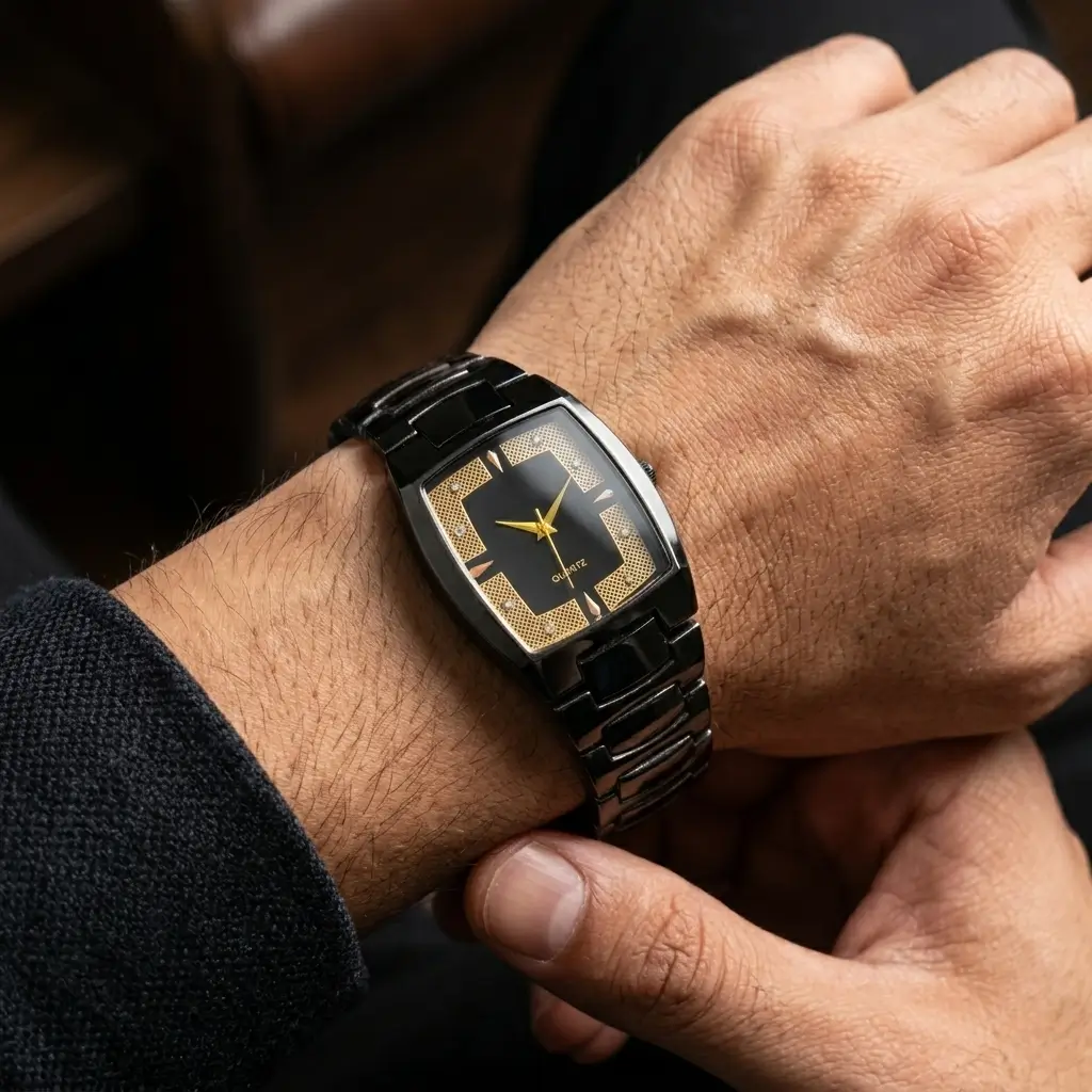luxury skeleton chain strap watch for men – fashion wristwatch luxury skeleton chain strap watch for men – fashion wristwatch