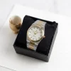 men's classic metal strap watch premium quartz analog wrist watch for men & boys
