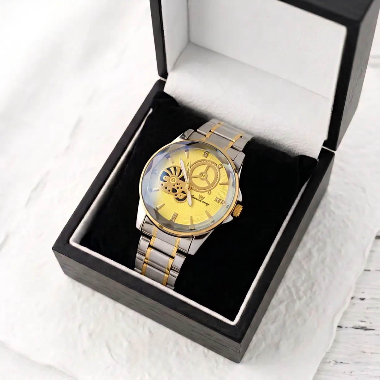 luxury skeleton design watch for men – fashion transparent dial quartz wristwatch with premium leather strap luxury skeleton design watch for men – fashion transparent dial quartz wristwatch with premium leather strap