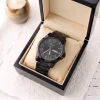 luxury multi color chain strap watch for men – fashion quartz wristwatch with premium metallic link bracelet