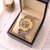 luxury multi color chain strap watch for men – fashion quartz wristwatch with premium metallic link bracelet luxury multi color chain strap watch for men – fashion quartz wristwatch with premium metallic link bracelet