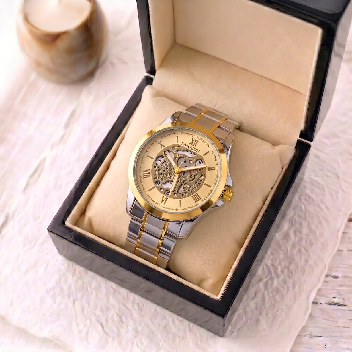 luxury multi color chain strap watch for men – fashion quartz wristwatch with premium metallic link bracelet luxury multi color chain strap watch for men – fashion quartz wristwatch with premium metallic link bracelet