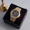 dual tone rectangle watch for men sophisticated classic design formal & casual wear