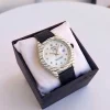 premium leather watch for men multi function day/date window
